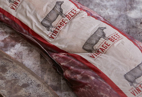 Eye Fillet Yearling VINTAGE BEEF GRASS FED - whole or sliced $59.99kg